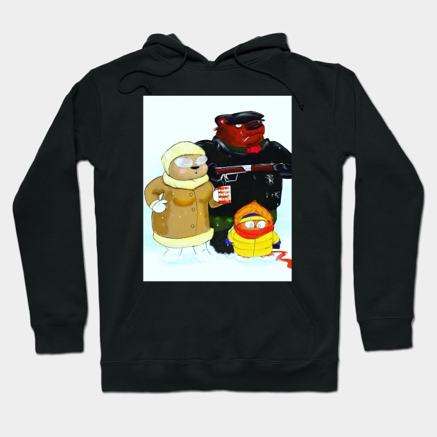 The Three Bears - Winter Hoodie by madtownstudio3000